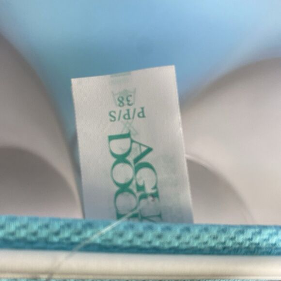 Agua Doce Bikini Brazilian 2-pc Women S Light Blue White Tie Front  Buttons - Picture 7 of 11